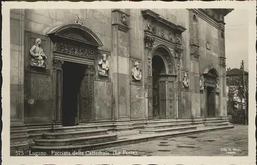 Lugano Facciata della Cattedrale Kat. Lugano