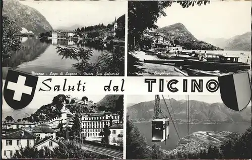 Bissone Lago di Lugano Monte San Salvatore Lungolago Kat. Bissone