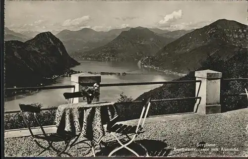 Serpiano TI Kurhausterrasse Kat. Lugano