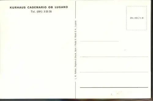 Cademario Lugano Kat. Cademario