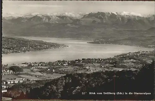 Uetliberg Zuerich Blick ins Glarnerland Kat. Uetliberg