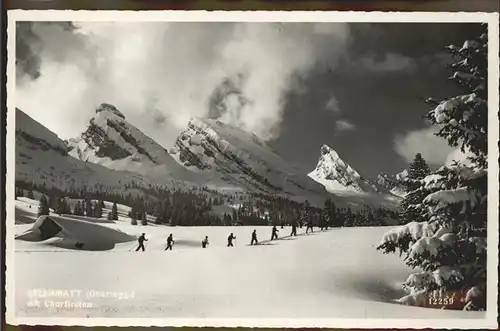 Alt St Johann Sellamatt Churfirsten Langlauf Skiwandern Kat. Alt St Johann