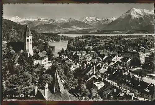 Thun Stadt See Alpen Kat. Thun