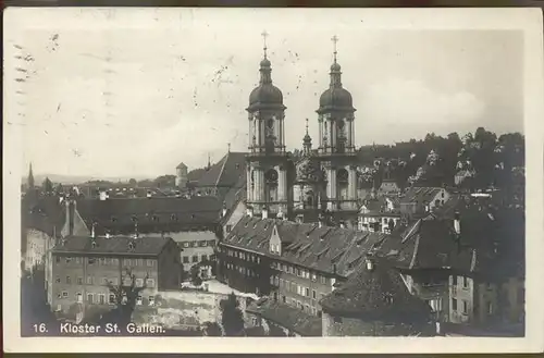 St Gallen SG Kloster Kat. St Gallen