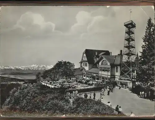 Uetliberg Zuerich Berghaus Uto Kulm Alpenblick Terrasse Kat. Uetliberg