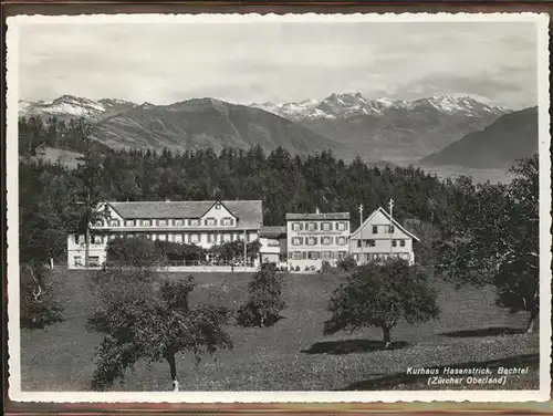 Bachtel Kulm Kurhaus Hasenstrick E. Buechli Hess / Bachtel /Rg. Ricken