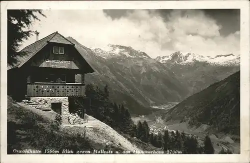 Mallnitz Kaernten Ostwaldhuette Hannoverhaus Kat. Mallnitz