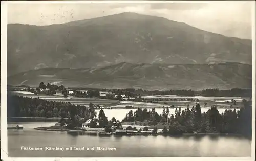 Faakersee Insel Goerlitzen Kat. Villach