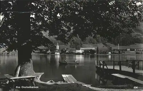 Ossiachersee Boot Steg Baum Kat. Ossiach