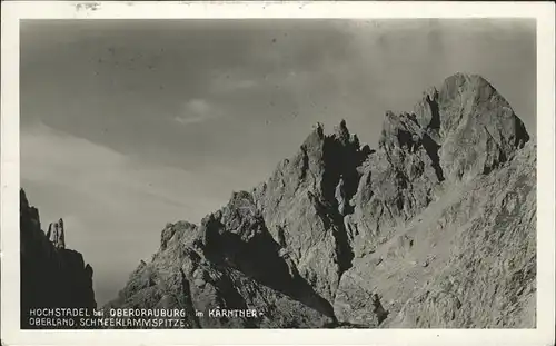 Oberdrauburg Kaernten Hochstadel Kaernten Schneeklammspitze / Oberdrauburg /Oberkaernten