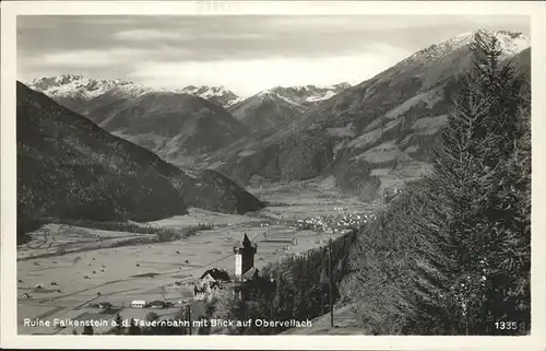 Tauernbahn Ruine Falkenstein Obervellach Kat. Bad Gastein