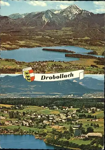 drobollach Wappen Flugaufnahme Kat. Villach