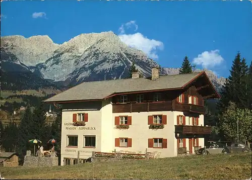 Scheffau Wilden Kaiser Gasthof Pension Alpenblick Kat. Scheffau am Wilden Kaiser