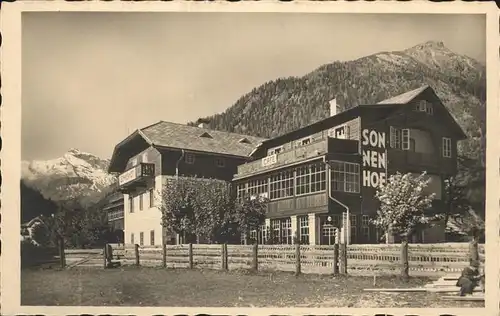 Mallnitz Kaernten Hotel Sonnenhof Geiselspitze Kat. Mallnitz