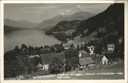 Dellach Millstaettersee Gasthof Brugger / Millstatt Millstaetter See /Oberkaernten