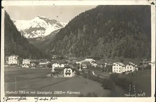 Mallnitz Kaernten Gaislspitz Kat. Mallnitz