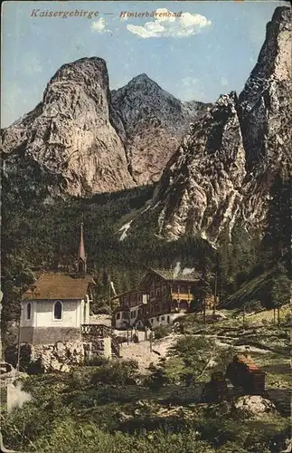 Kufstein Tirol Kaisergebirge Hinterbaerenbad Kapelle Kat. Kufstein