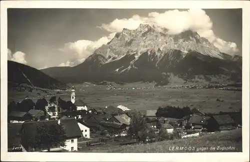 wz58330 Lermoos Tirol Teilansicht Lermoos Zugspitze Wettersteingebirge Kategorie. Lermoos Alte Ansichtskarten