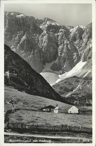 Scharnitz Karwendelhaus Hochalm Karwendelgebirge Kat. Scharnitz