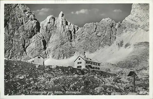 Schwaz Tirol Lamsenjoch Huette Lamsenspitze Karwendelgebirge / Schwaz /Tiroler Unterland