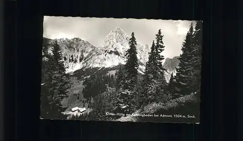 Admont Klinke Huette am Kalblingboden Ennstaler Alpen Kat. Admont