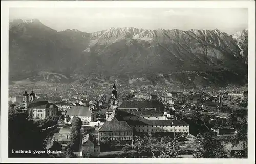 Innsbruck Teilansicht Innsbruck Kirche Schloss Karwendelgebirge Kat. Innsbruck