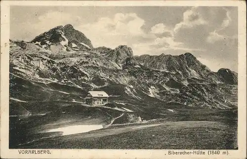 Schroecken Vorarlberg Biberacher Huette Hochkuenzelspitze Lechquellengebirge / Schroecken /Bludenz-Bregenzer Wald