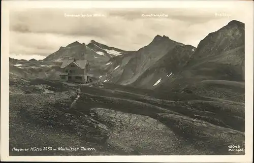 Mallnitz Kaernten Hagener Huette Mallnitzer Tauern Niedere Tauern Gamskaarlspitze Romettenspitze Greilkopf Kat. Mallnitz