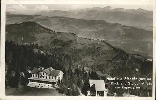 Bregenz Luftaufnahme Hotel am Pfaender Stuiben Allgaeu Kat. Bregenz