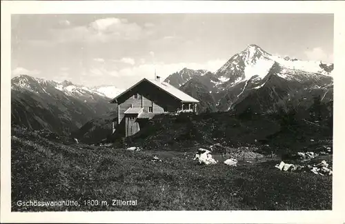 Hintertux Zillertal Gschoesswandhuette / Tux /Tiroler Unterland