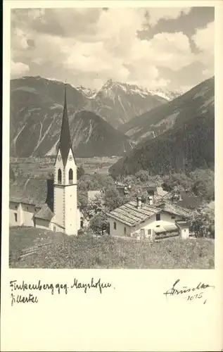 Mayrhofen Teilansicht Finkenberg Kirche Zillertal Kat. Mayrhofen