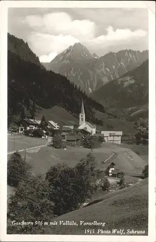 Gaschurn Vorarlberg Teilansicht Gaschurn Kirche Valluela Vorarlberg / Gaschurn /Bludenz-Bregenzer Wald