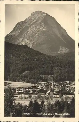 Seefeld Tirol Teilansicht Seefeld Hohe Munde Kat. Seefeld in Tirol