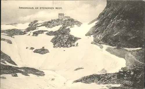 Saalfelden Steinernes Meer Riemannhaus Ramseider Scharte Steinerne Meer Berchtesgadener Alpen / Saalfelden am Steinernen Meer /Pinzgau-Pongau