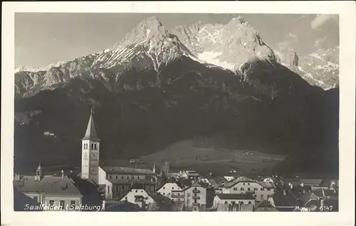 Saalfelden Steinernes Meer Teilansicht Saalfelden Kirche Pinzgauer Saalachtal Steinerne Meer / Saalfelden am Steinernen Meer /Pinzgau-Pongau