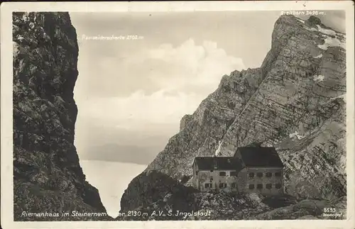 Saalfelden Steinernes Meer Riemannhaus Breithorn Ramseider Scharte Steinerne Meer Berchtesgadener Alpen / Saalfelden am Steinernen Meer /Pinzgau-Pongau