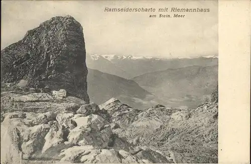 Saalfelden Steinernes Meer Ramseider Scharte Riemannhaus Steinerne Meer Berchtesgadener Alpen / Saalfelden am Steinernen Meer /Pinzgau-Pongau
