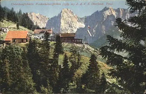 Kufstein Tirol Unterkunftshuette Vorderkaisersfelden Kaisergebirge Kat. Kufstein