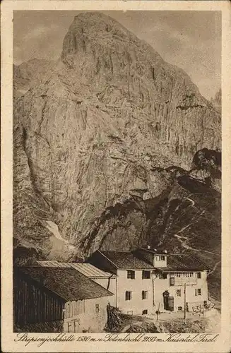 Kufstein Tirol Stripsenjochhuette Totenkirchl Kaisertal Kaisergebirge Kat. Kufstein