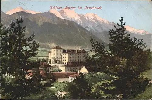 Innsbruck Schloss Amrans Karwendelgebirge Kat. Innsbruck