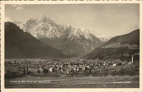 Lienz Tirol Panorama Lienz Spitzkofel Lienzer Dolomiten Kat. Lienz