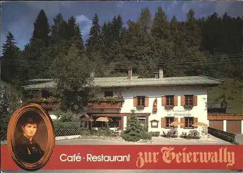Elbigenalp Cafe Restaurant "Zur Geierwally" Lechtal Kat. Elbigenalp
