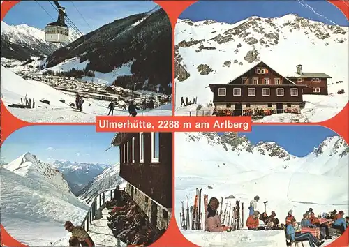 St Anton Arlberg Ulmerhuette Seilbahn Lechtaler Alpen Kat. St. Anton am Arlberg