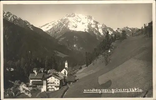 Brandberg Tirol Teilansicht Brandberg Gruenberg Zillergrund Zillertal Kat. Brandberg