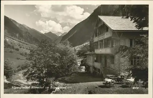 Hintertux Zillertal Alpengasthof Klaushof Zillergrund / Tux /Tiroler Unterland