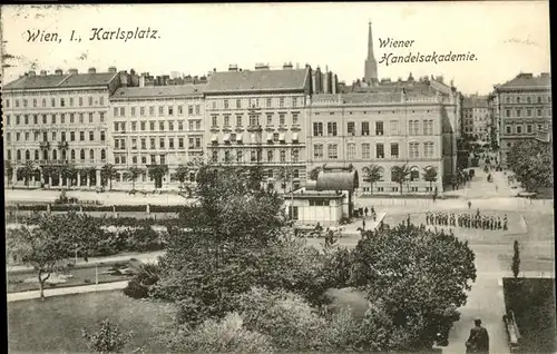 Wien Karlsplatz Wiener Handelsakademie Kat. Wien