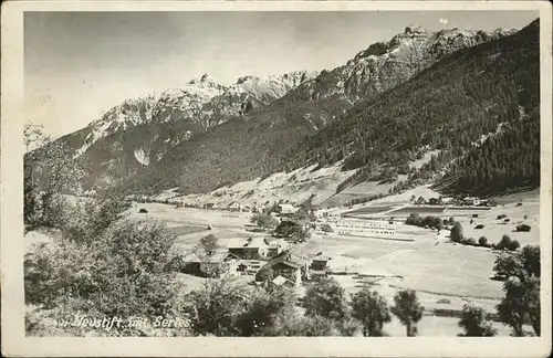 Neustift Stubaital Tirol Panorama Neustift Stubaital mit Serles / Neustift im Stubaital /Innsbruck