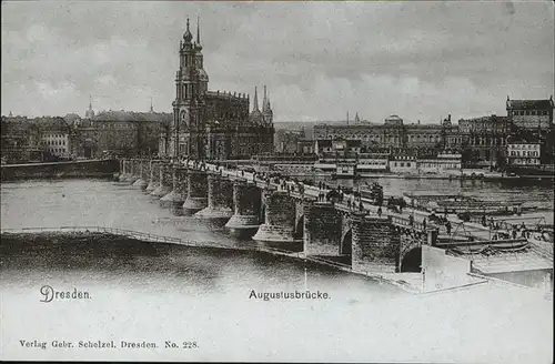 Dresden Augustusbruecke Kat. Dresden