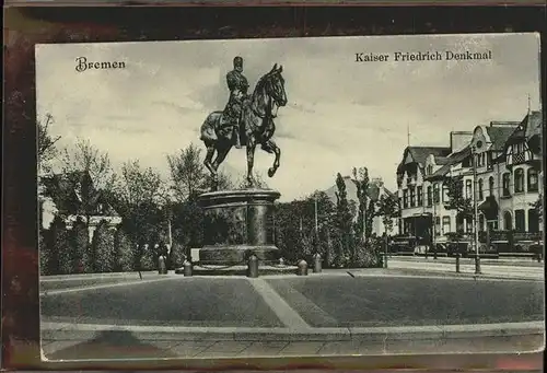 Bremen Kaiser Friedrich Denkmal Kat. Bremen