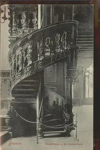 Bremen Wendeltreppe Rathaushalle Kat. Bremen